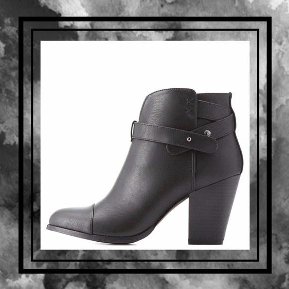 charlotte russe black ankle boots
